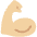 Flexed Biceps Medium Light Skin Tone Emoji from Twemoji Set
