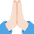 Folded Hands Light Skin Tone Emoji from Twemoji Set