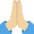 Folded Hands Medium Light Skin Tone Emoji from Twemoji Set