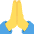 Folded Hands Emoji from Twemoji Set