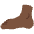 Foot Dark Skin Tone Emoji from Twemoji Set