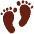 Footprints Emoji from Twemoji Set