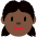 Girl Dark Skin Tone Emoji from Twemoji Set
