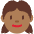 Girl Medium Dark Skin Tone Emoji from Twemoji Set