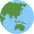 Globe Showing Asia Australia Emoji from Twemoji Set
