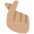 Hand With Index Finger And Thumb Crossed Medium Skin Tone Emoji from Twemoji Set