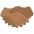 Handshake Medium Dark Skin Tone Emoji from Twemoji Set