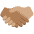 Handshake Medium Dark Skin Tone Medium Skin Tone Emoji from Twemoji Set