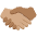 Handshake Medium Skin Tone Medium Dark Skin Tone Emoji from Twemoji Set