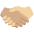 Handshake Medium Skin Tone Medium Light Skin Tone Emoji from Twemoji Set