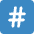 Hashtag Icon Emoji from Twemoji Set