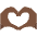 Heart Hands Dark Skin Tone Emoji from Twemoji Set