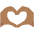 Heart Hands Medium Dark Skin Tone Emoji from Twemoji Set