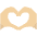 Heart Hands Medium Light Skin Tone Emoji from Twemoji Set