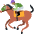 Horse Racing Medium Dark Skin Tone Emoji from Twemoji Set
