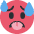 Hot Face Emoji from Twemoji Set