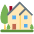 House With Garden Emoji from Twemoji Set