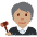 Judge Medium Skin Tone Emoji from Twemoji Set