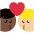 Kiss Man Man Dark Skin Tone Medium Light Skin Tone Emoji from Twemoji Set