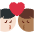 Kiss Man Man Light Skin Tone Medium Dark Skin Tone Emoji from Twemoji Set