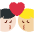 Kiss Man Man Light Skin Tone Medium Light Skin Tone Emoji from Twemoji Set
