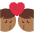Kiss Man Man Medium Dark Skin Tone Emoji from Twemoji Set