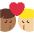 Kiss Man Man Medium Dark Skin Tone Medium Light Skin Tone Emoji from Twemoji Set