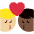 Kiss Man Man Medium Light Skin Tone Dark Skin Tone Emoji from Twemoji Set