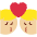 Kiss Man Man Medium Light Skin Tone Emoji from Twemoji Set