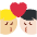 Kiss Man Man Medium Light Skin Tone Light Skin Tone Emoji from Twemoji Set