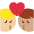 Kiss Man Man Medium Light Skin Tone Medium Skin Tone Emoji from Twemoji Set