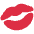 Kiss Mark Emoji from Twemoji Set