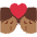 Kiss Medium Dark Skin Tone Emoji from Twemoji Set