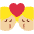 Kiss Medium Light Skin Tone Emoji from Twemoji Set