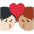 Kiss Person Person Light Skin Tone Medium Skin Tone Emoji from Twemoji Set