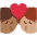 Kiss Person Person Medium Dark Skin Tone Medium Skin Tone Emoji from Twemoji Set