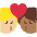 Kiss Person Person Medium Light Skin Tone Medium Dark Skin Tone Emoji from Twemoji Set