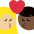 Kiss Woman Man Medium Light Skin Tone Dark Skin Tone Emoji from Twemoji Set