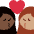 Kiss Woman Woman Dark Skin Tone Medium Skin Tone Emoji from Twemoji Set