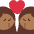 Kiss Woman Woman Medium Dark Skin Tone Emoji from Twemoji Set
