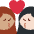 Kiss Woman Woman Medium Skin Tone Light Skin Tone Emoji from Twemoji Set