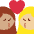 Kiss Woman Woman Medium Skin Tone Medium Light Skin Tone Emoji from Twemoji Set