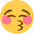 Kissing Face With Closed Eyes Emoji from Twemoji Set