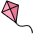 Kite Emoji from OpenMoji Set