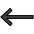 Left Arrow Emoji from OpenMoji Set