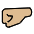 Left Facing Fist Medium Light Skin Tone Emoji from OpenMoji Set