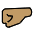 Left Facing Fist Medium Skin Tone Emoji from OpenMoji Set