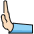 Leftwards Pushing Hand Light Skin Tone Emoji from OpenMoji Set