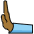 Leftwards Pushing Hand Medium Dark Skin Tone Emoji from OpenMoji Set