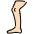 Leg Light Skin Tone Emoji from OpenMoji Set